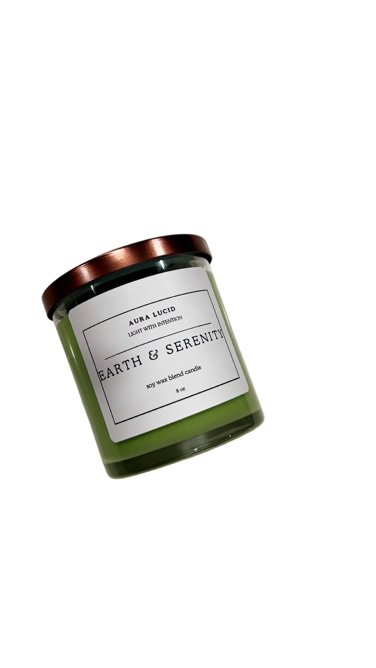 Earth & Serenity - Light With Intentional Candle