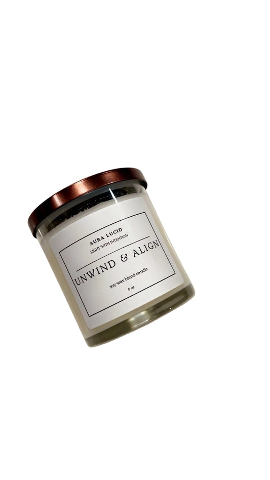 Unwind & Aligned - Light with Intention Candle