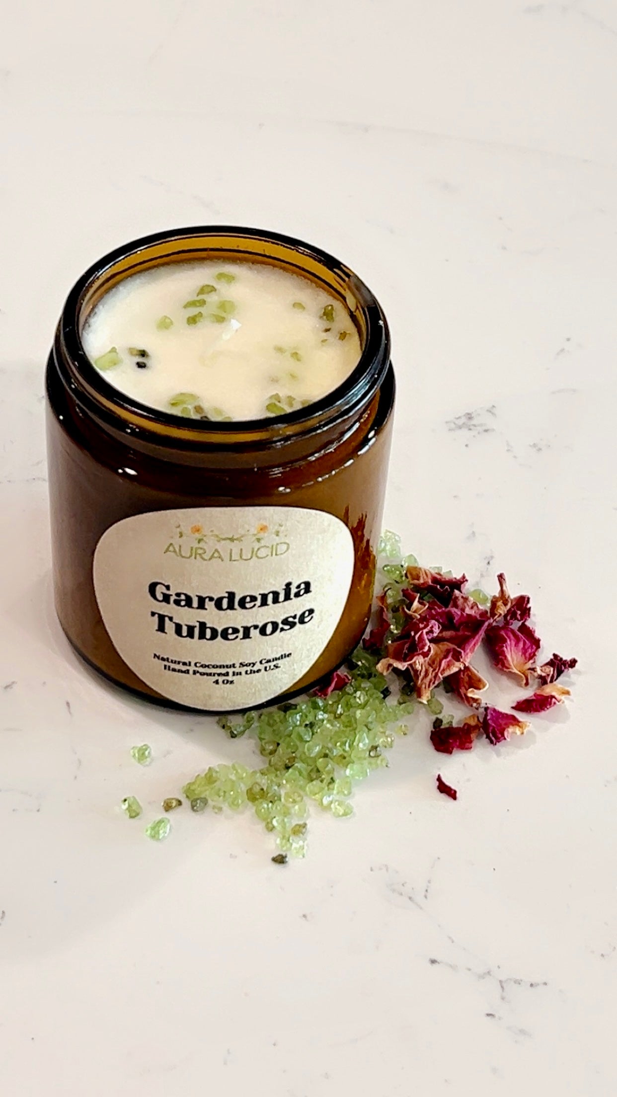 Gardenia Tuberose Coconut Soy Candle